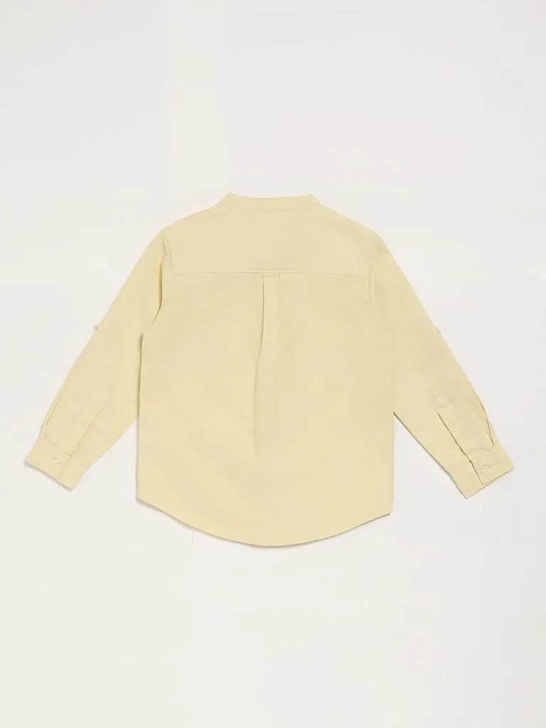 HOP Kids Solid Yellow Shirt