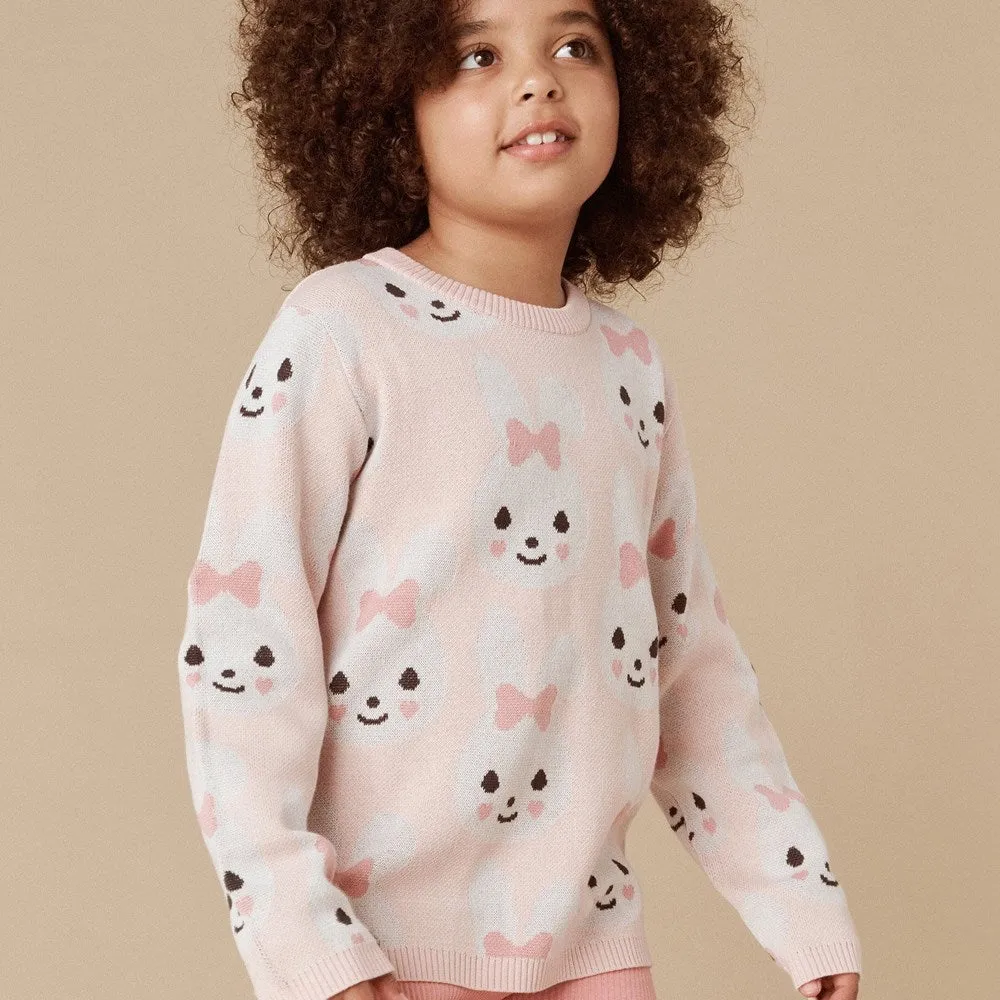 Huxbaby: Knit Jumper Bunny Rose