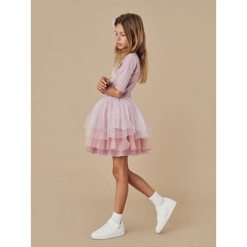 Huxbaby Lilac Seacorns Layered Ballet Dress