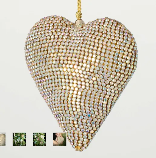 Jeweled Heart Ornament