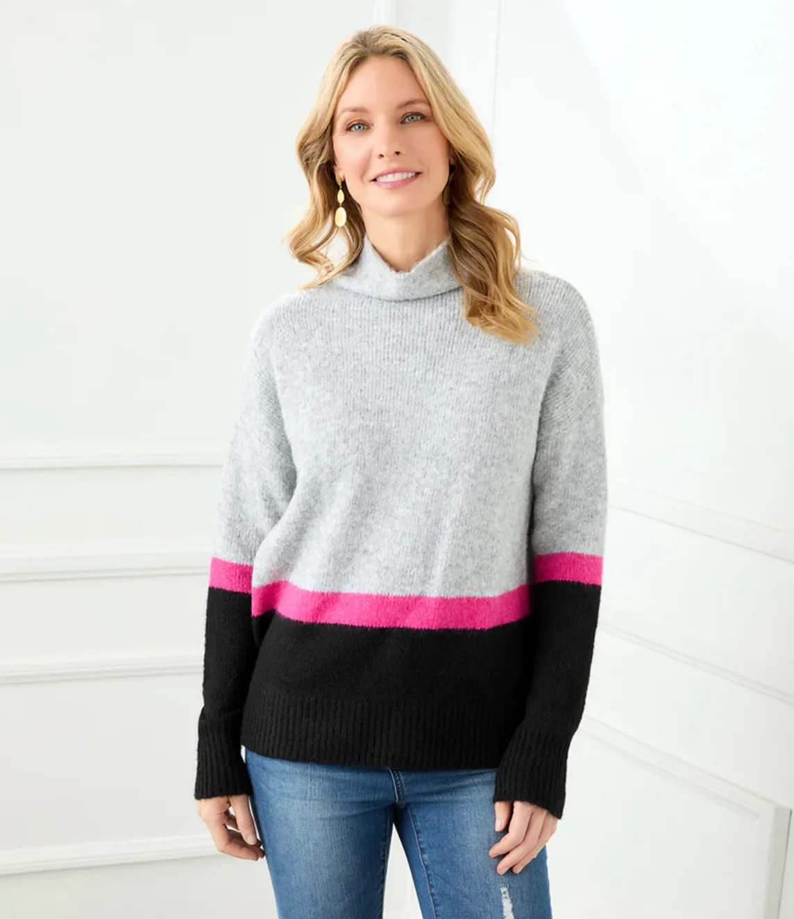 Karen Kane - Colorblock Sweater - Multi Color