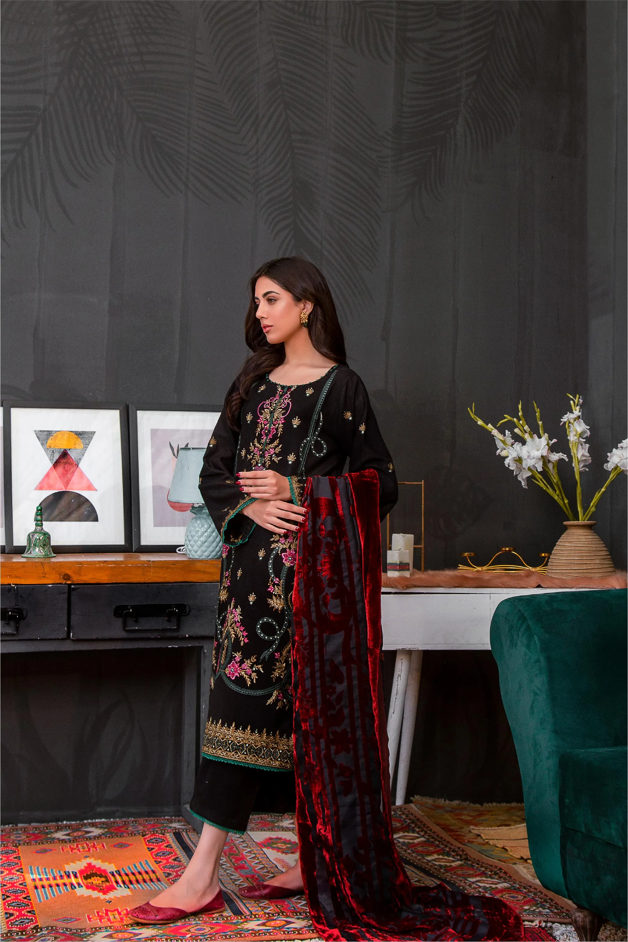 Lala Brocade Winter Collection (with Palachi Shawl) – EMMA