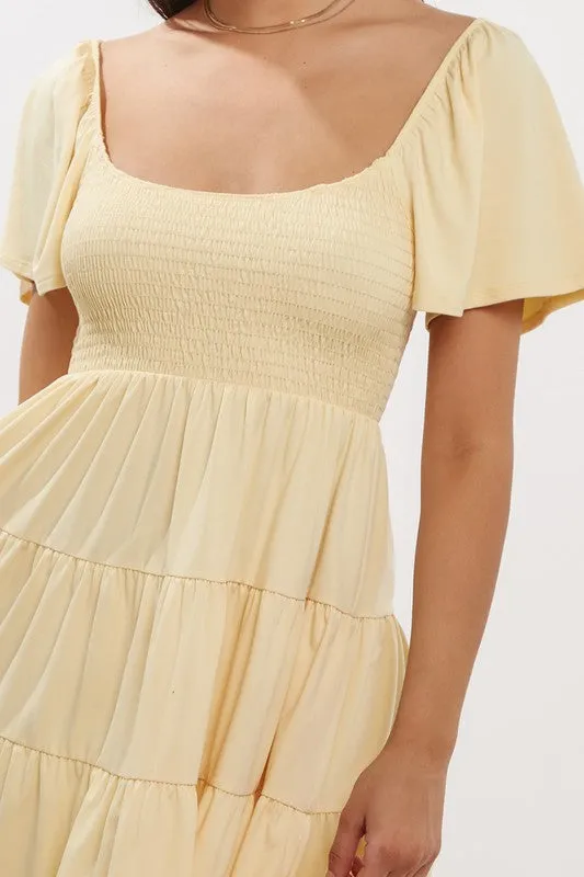 Lemon Babydoll Dress