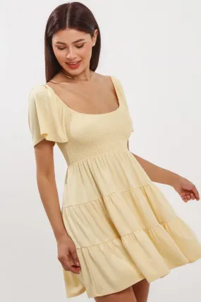 Lemon Babydoll Dress