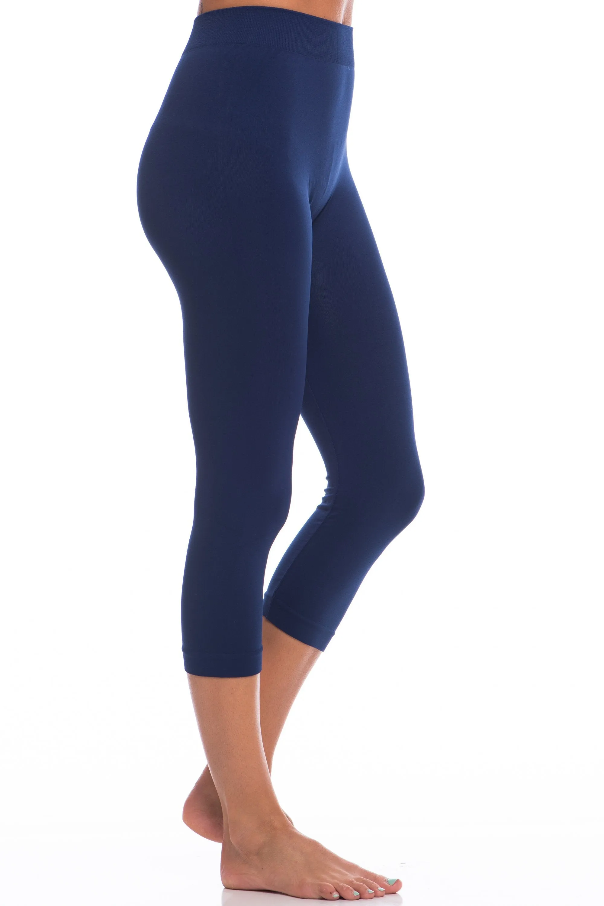 Lovable Navy Blue Cropped Leggings