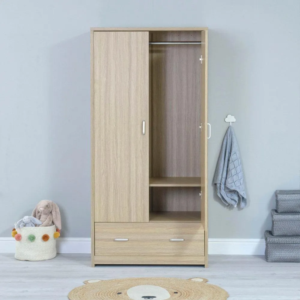 Luno Veni Double Wardrobe - Oak