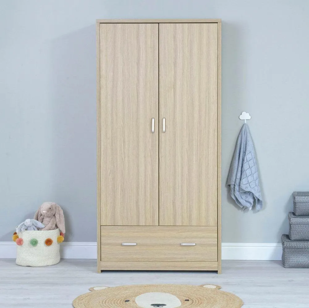 Luno Veni Double Wardrobe - Oak