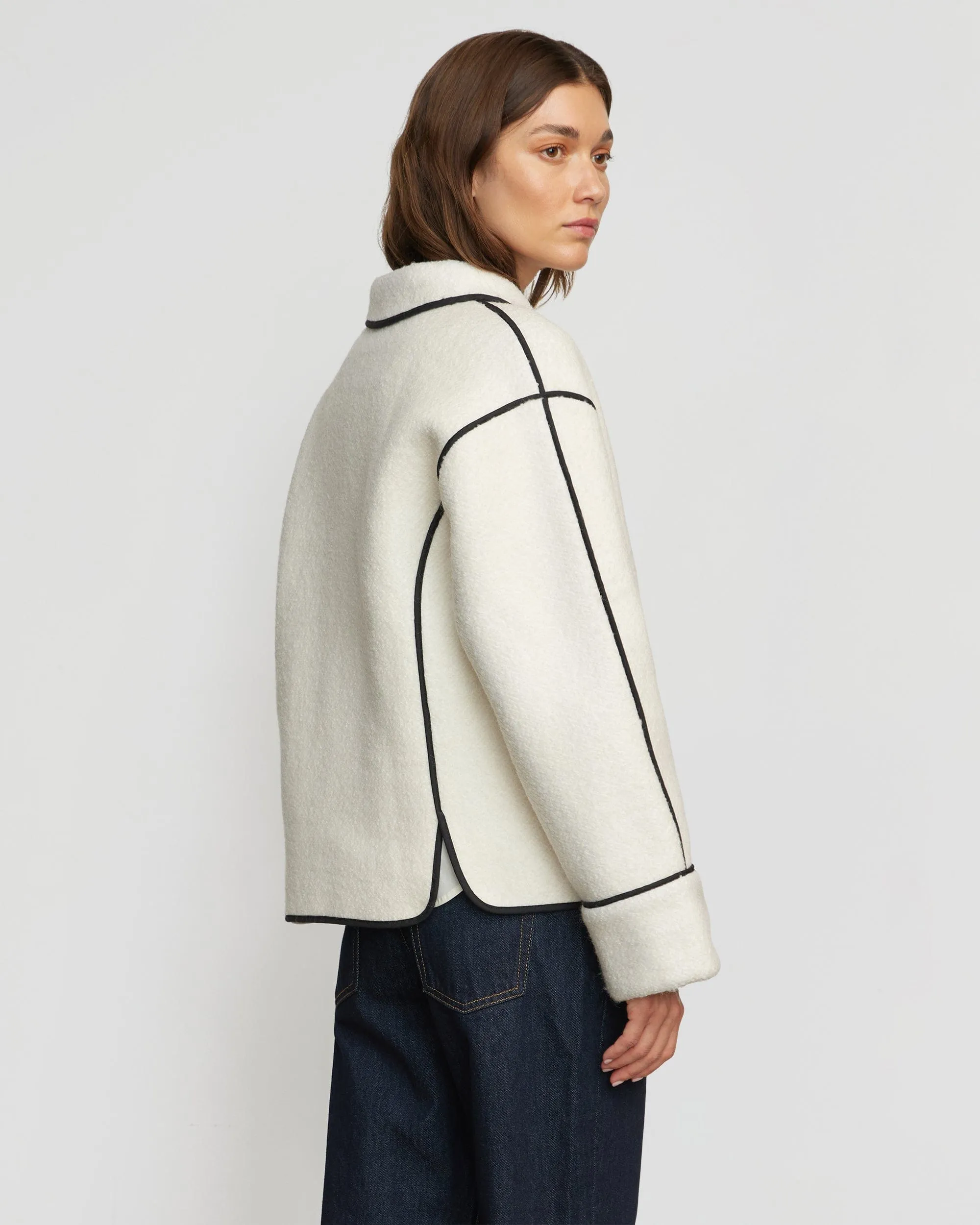 Madison Contrast Trim Coat