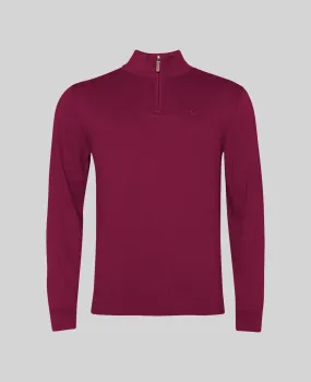 Magee - Carn 1/4 Zip, Raspberry