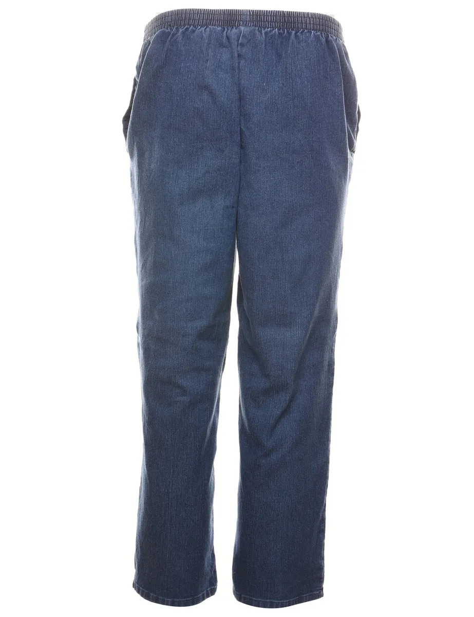 Medium Wash Casual Denim Trousers - W30 L27