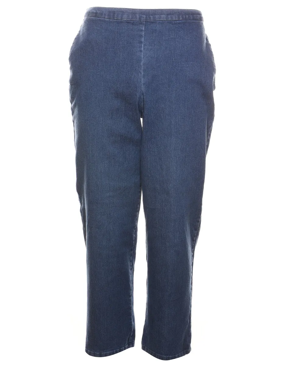 Medium Wash Casual Denim Trousers - W30 L27