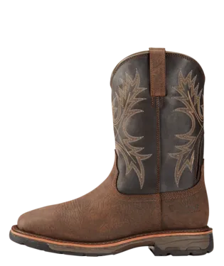 Men's Ariat Workhog Bruin, WP, EH, SR, Pull On Western Square Soft Toe Boot