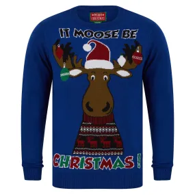 Mens It Moose Be Christmas Festive Xmas Jumper