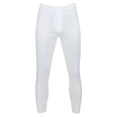 Mens Thermal Long Johns Winter Warm Thermal Underwear - 4 Colours All Sizes (XLarge, White)