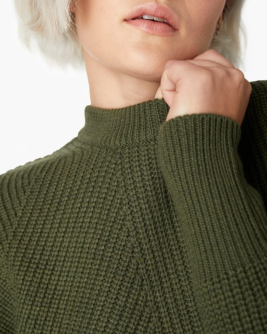 Merino Knit Crewneck - Moss