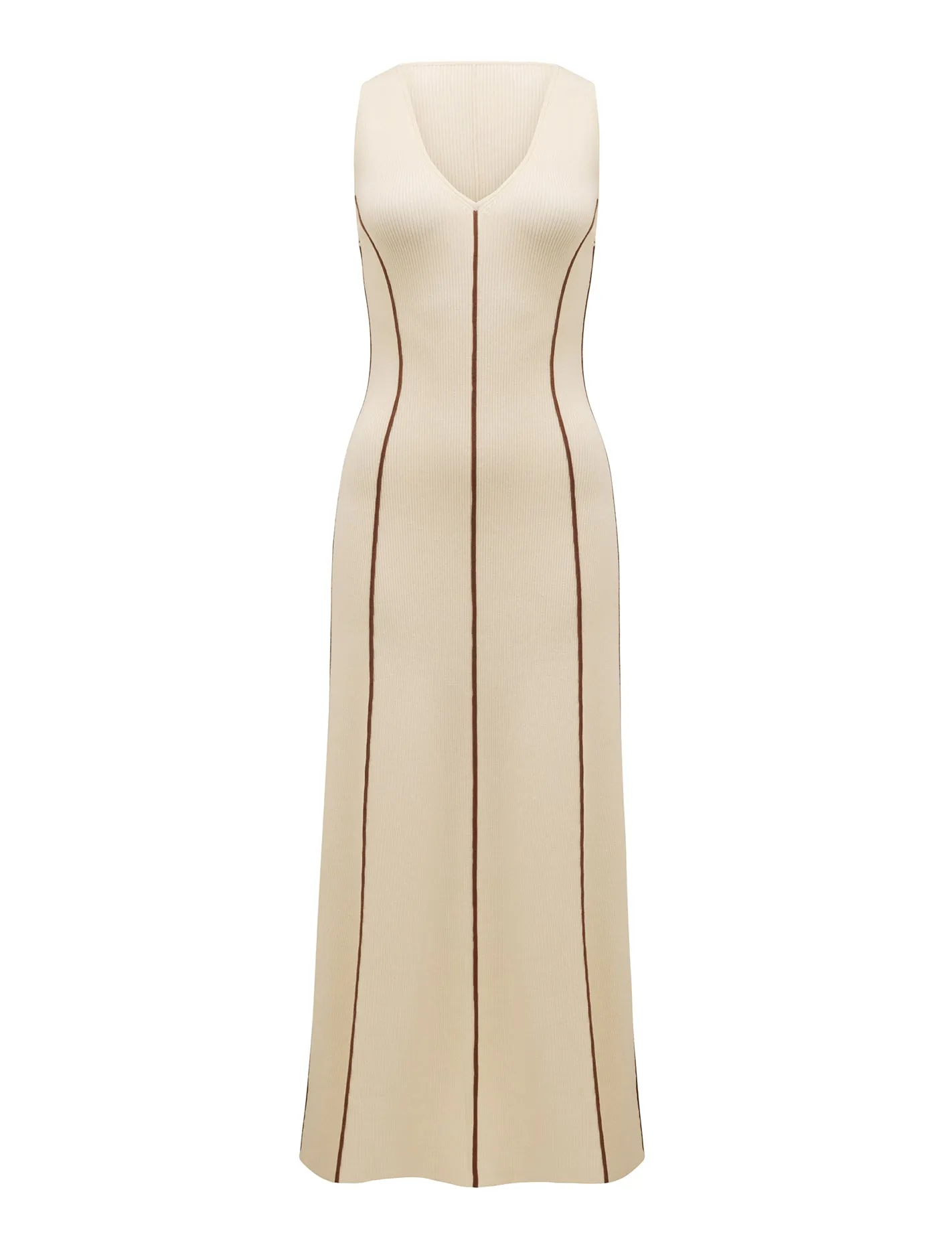 Miley Tipped Detail Midi Dress