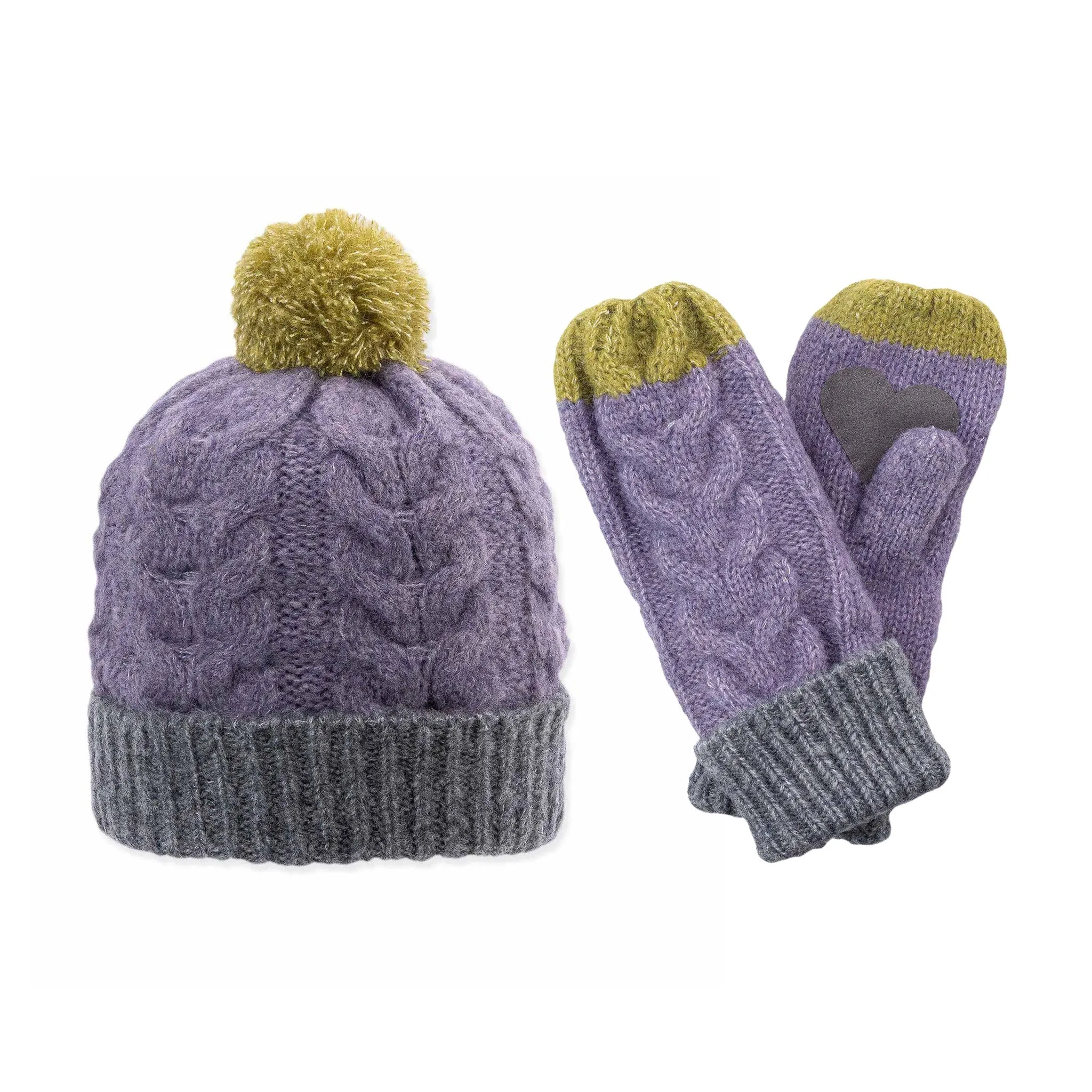 Minzy Beanie and Mitten Set