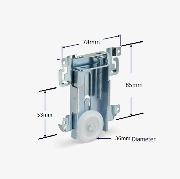 Mirror Wardrobe Door Roller Assembly - ACME - Sold singly