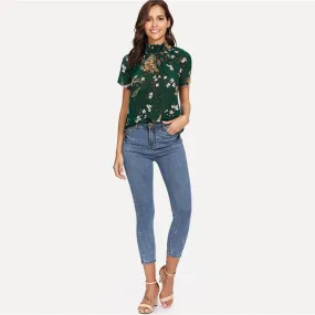 MOCK FLORAL BOUQUET TOP