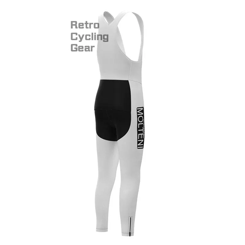 Molteni White Fleece Retro Cycling Pants