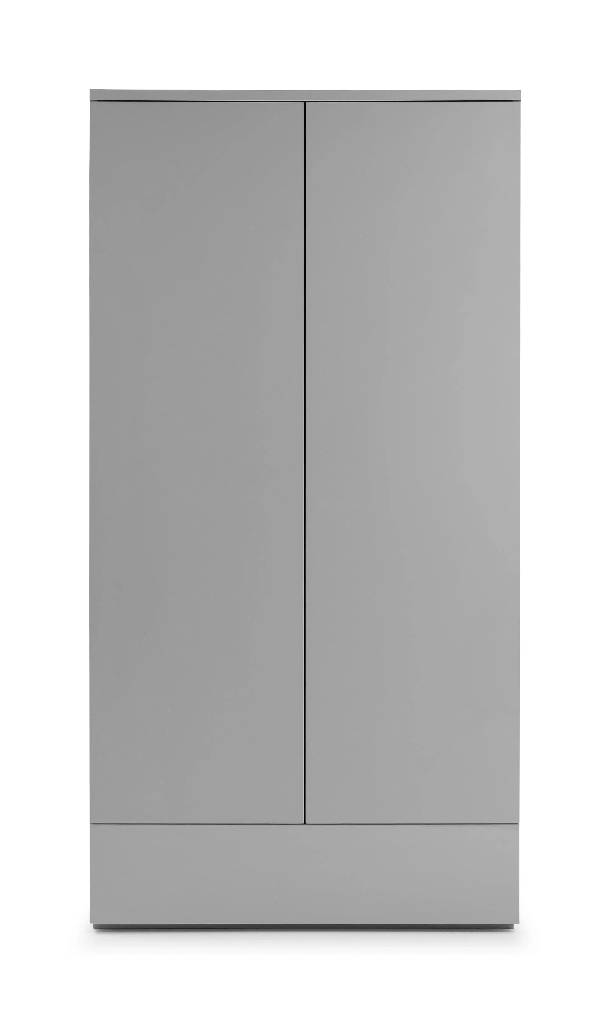 Monaco 2 Door Combination Wardrobe - Grey High Gloss