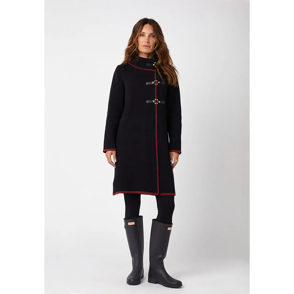 Monaco Coat | Burgundy Chicane