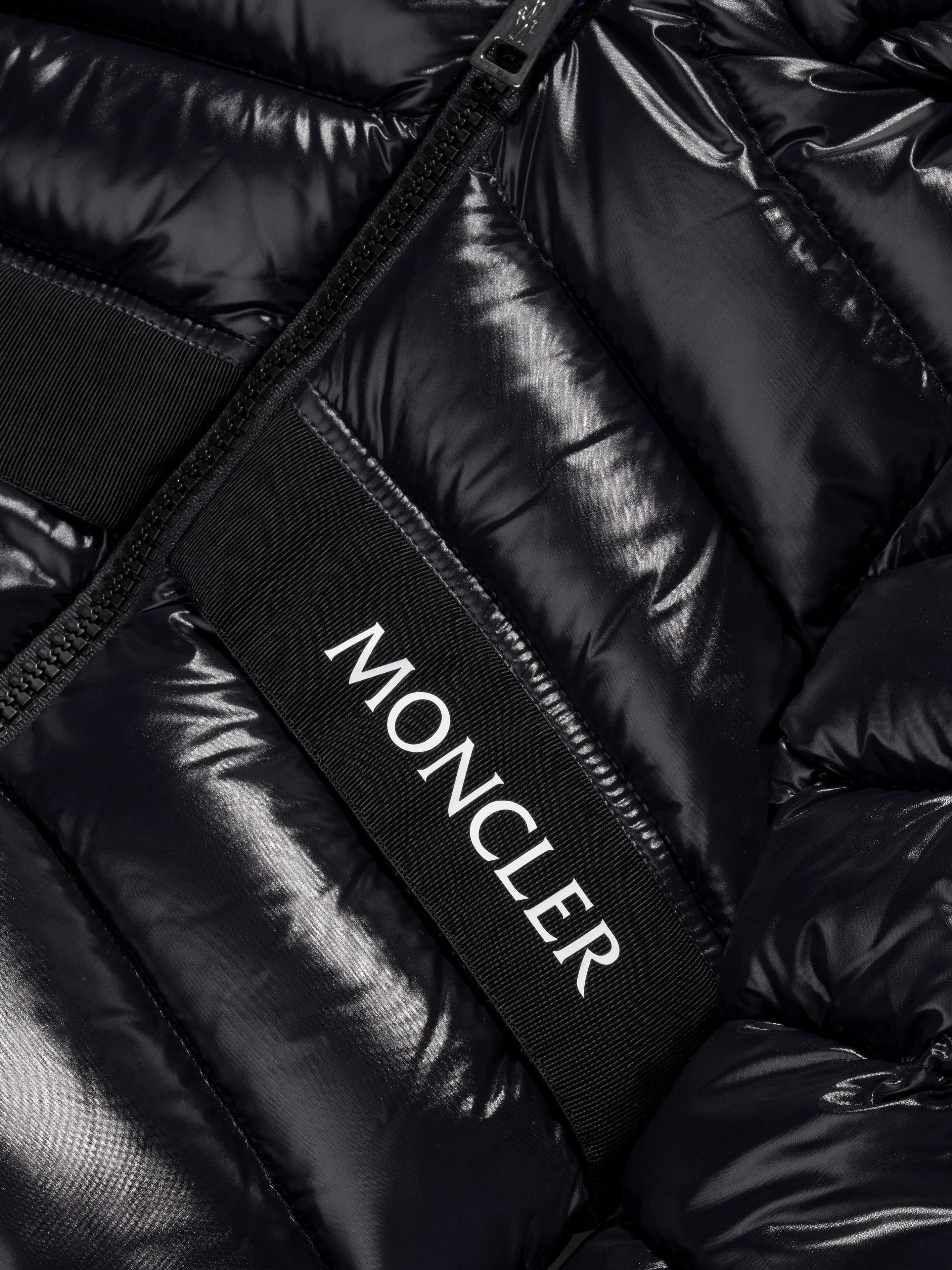 Moncler Enfant Boys Down Padded Groseiller Jacket in Black