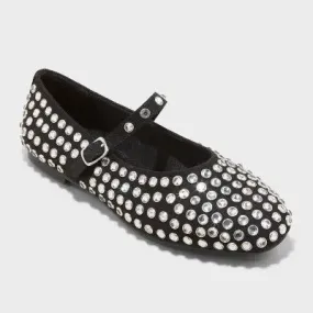 New - A New Day Women's Pull-On Instep Strap Casual Mary Jane Ballet Flats