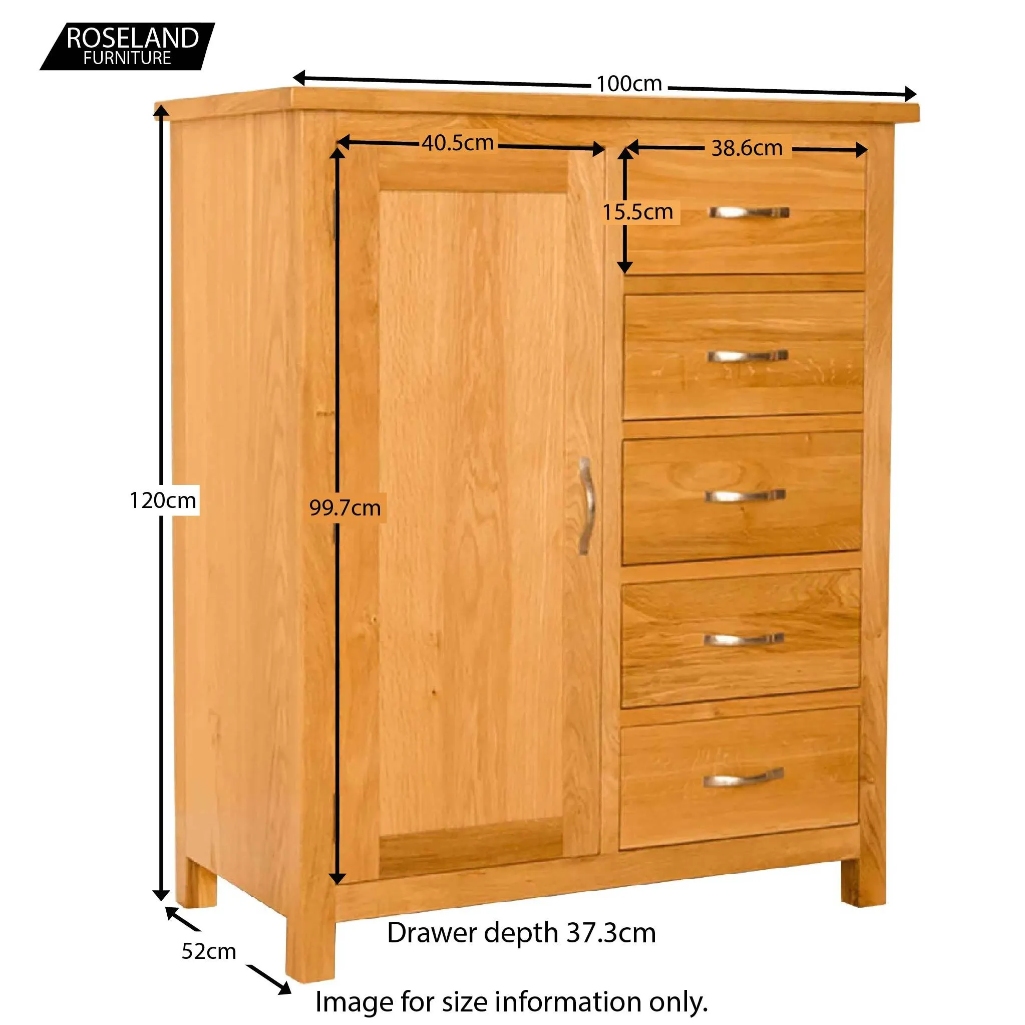 Newlyn Oak Combination Wardrobe