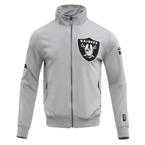 NFL OAKLAND RAIDERS CLASSIC MEN'S DK TRACK JACKET (GRAY)