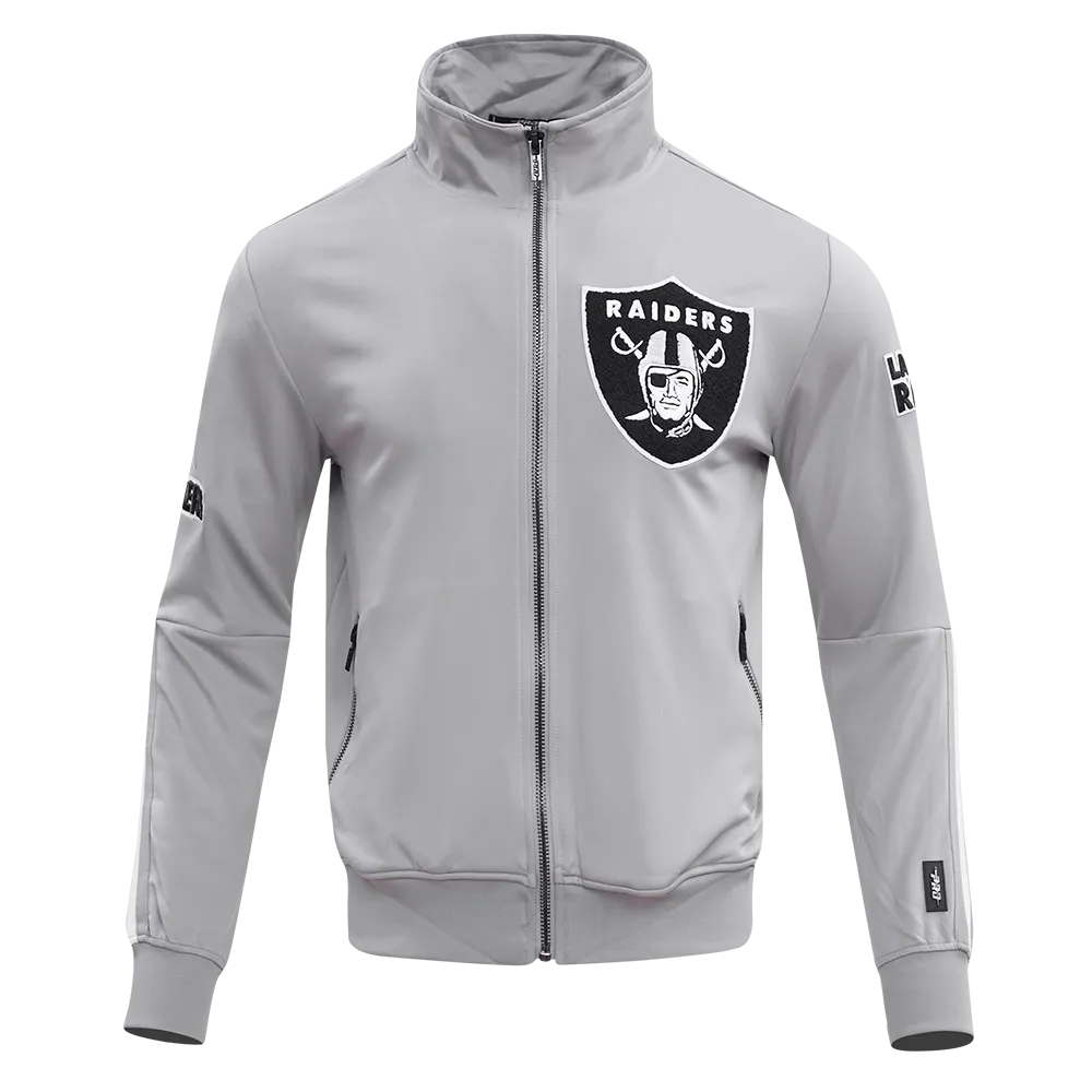 NFL OAKLAND RAIDERS CLASSIC MEN'S DK TRACK JACKET (GRAY)