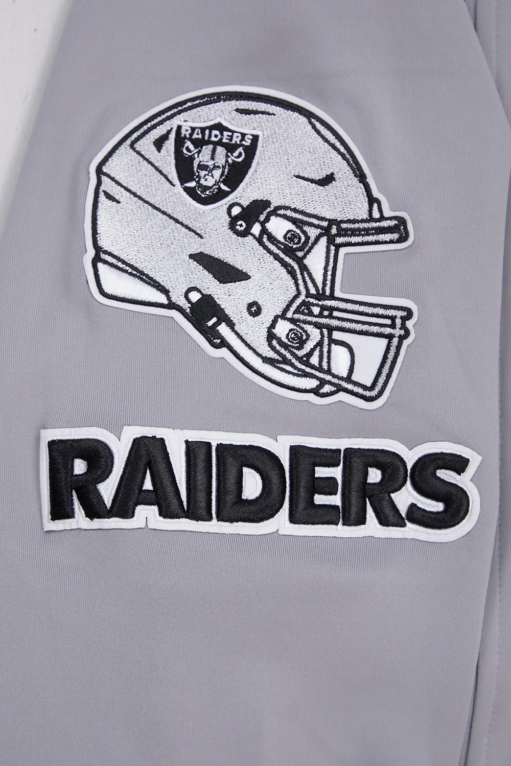 NFL OAKLAND RAIDERS CLASSIC MEN'S DK TRACK JACKET (GRAY)