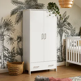 Nika Double Wardrobe - White Wash