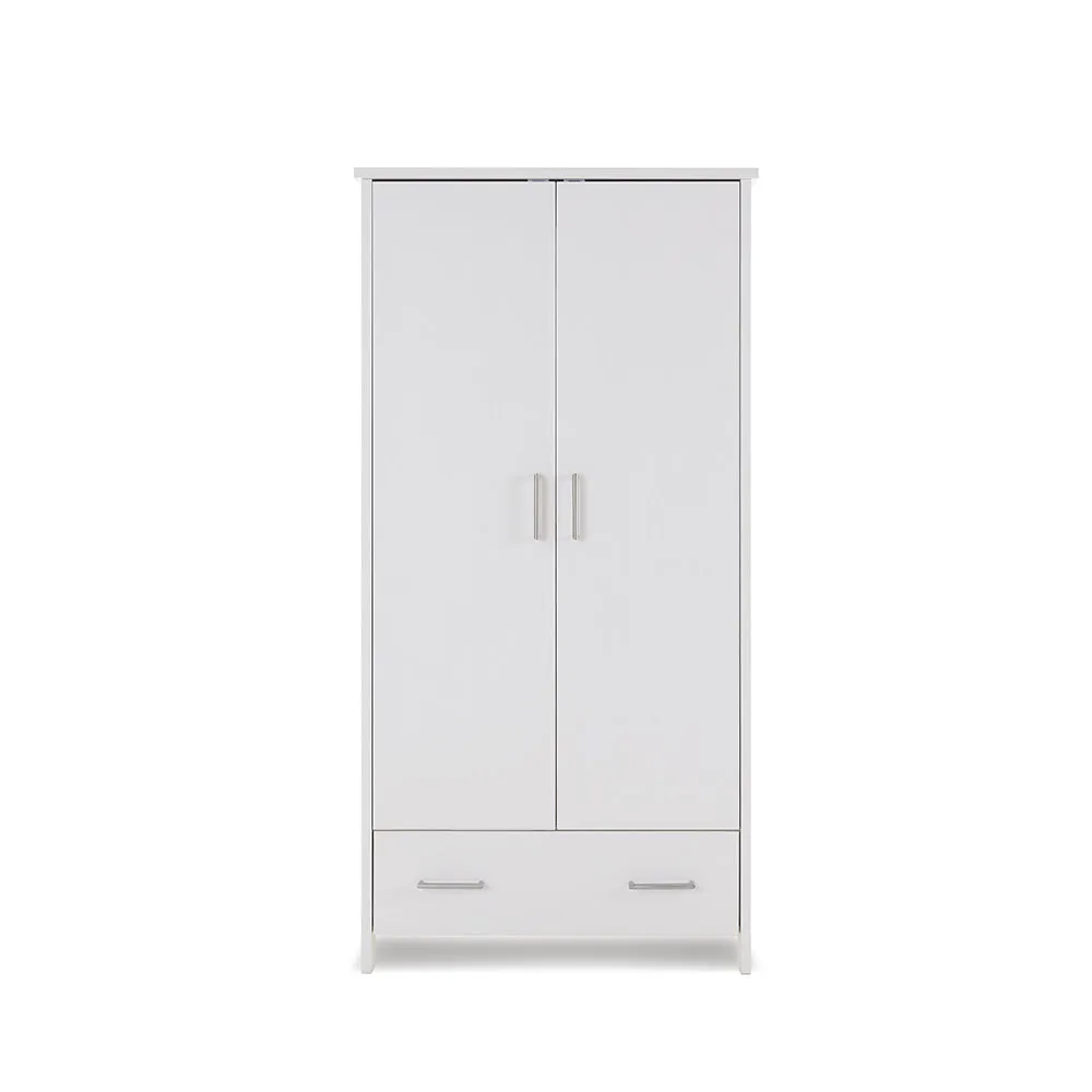 Obaby Nika Double Wardrobe - White