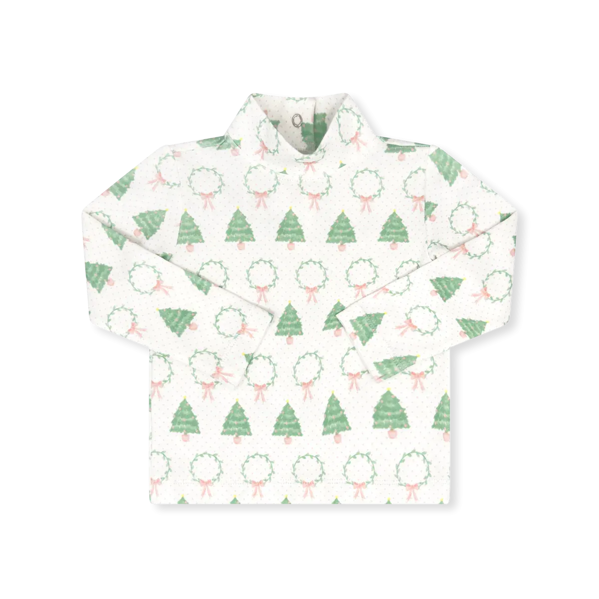 Oh Christmas Tree Pink Tiny Tot Turtleneck