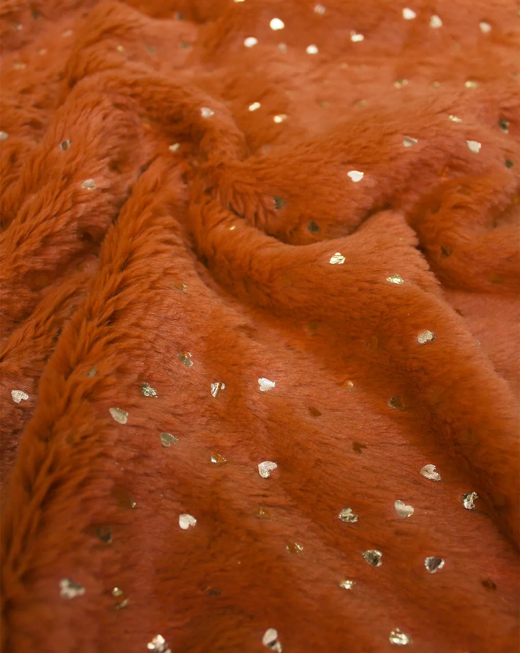 ORANGE ARTIFICIAL FUR FABRIC