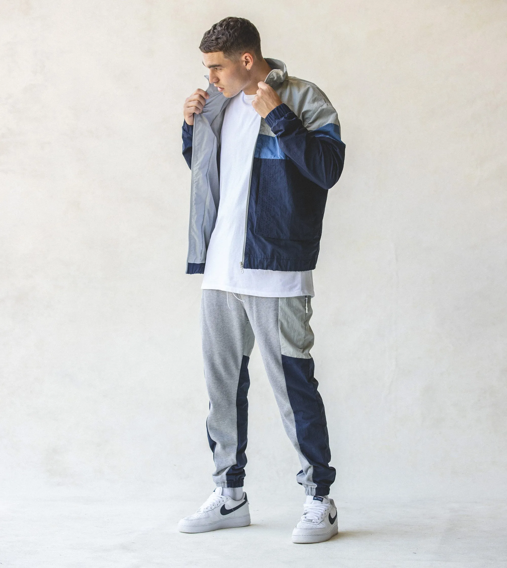 Panel Track Jacket Ash/Ice Grey