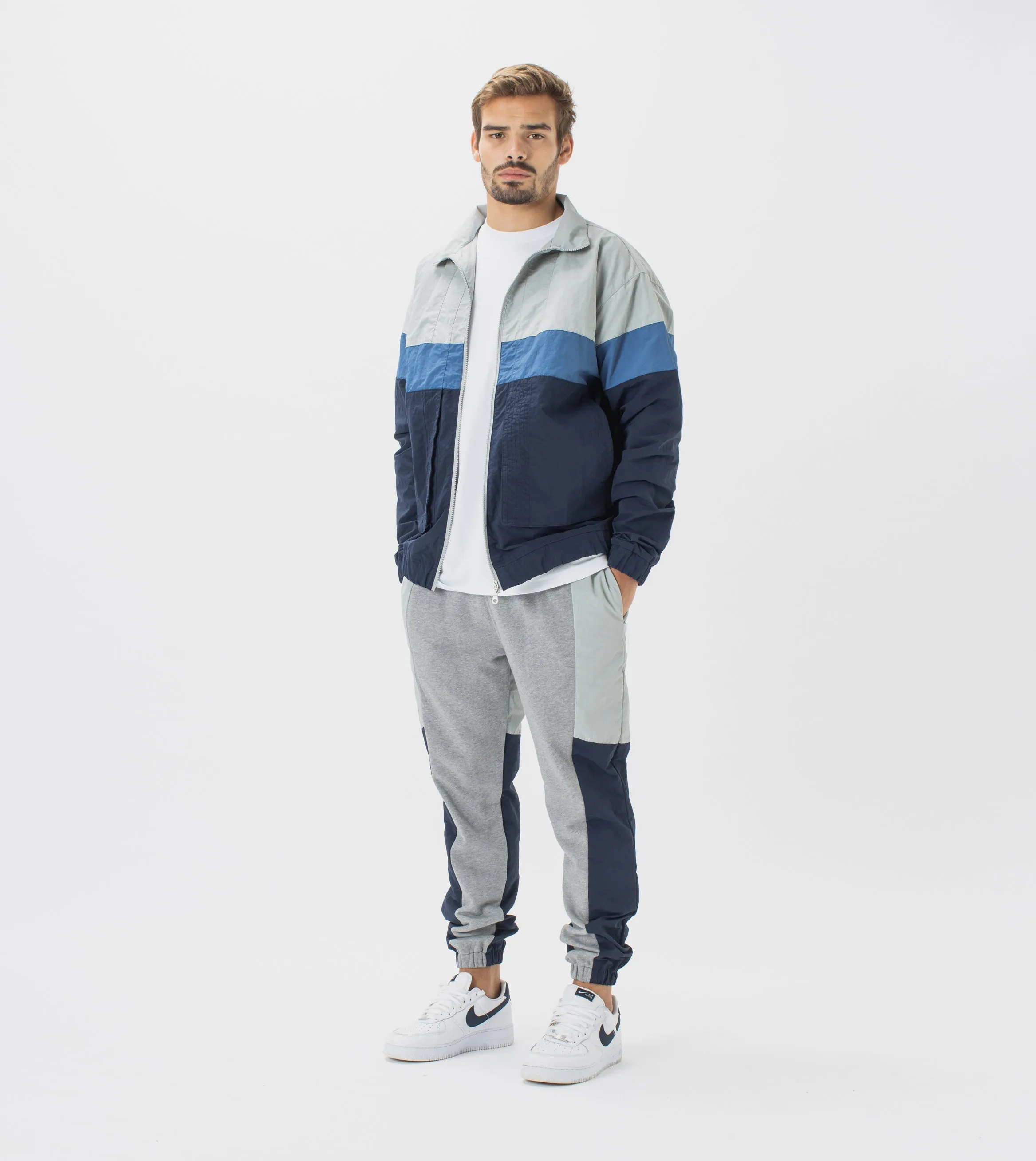 Panel Track Jacket Ash/Ice Grey