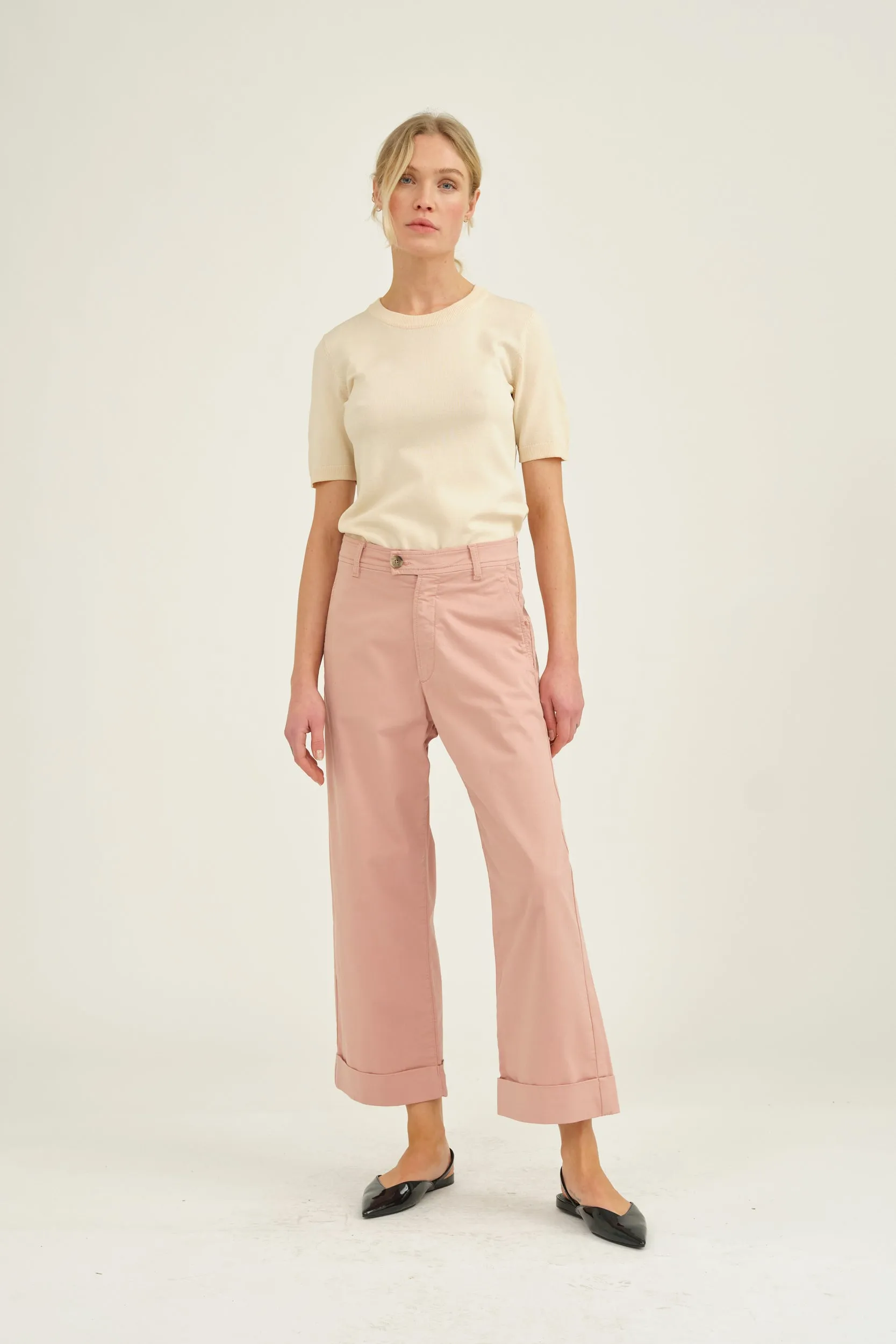 PD-Birkin Weekend Cropped Pant - English Rose