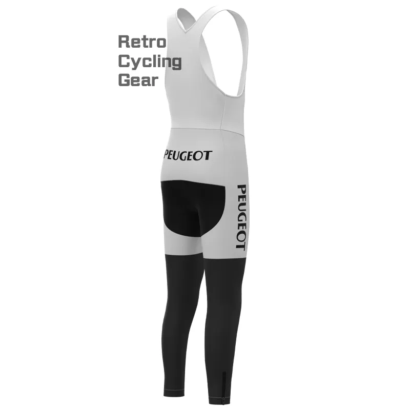 PEUGEOT White Fleece Retro Cycling Pants