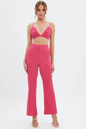 Pink High Waist Pants