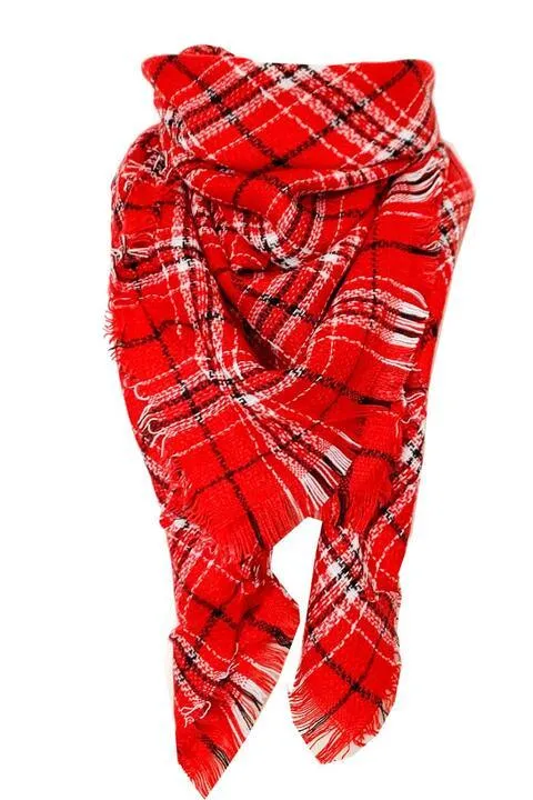 Plaid Imitation Cashmere Scarf