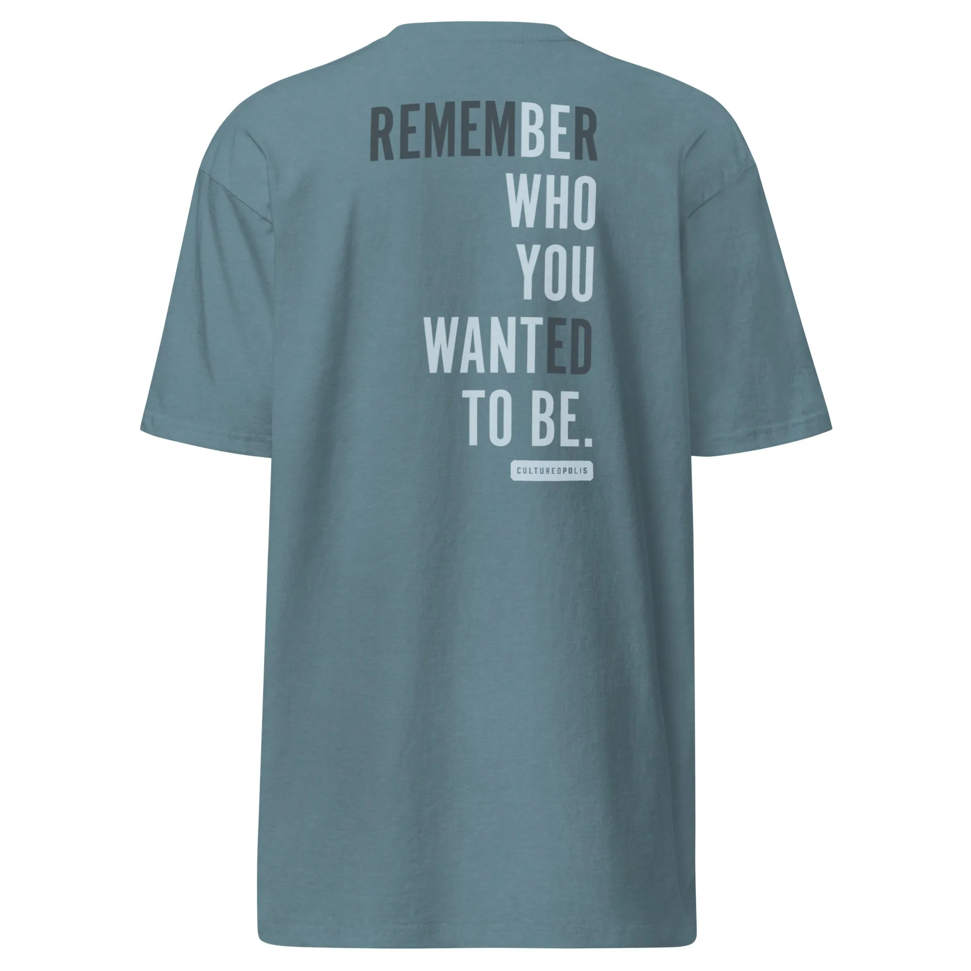 Premium Heavyweight T-Shirt – Be Who You Want to Be