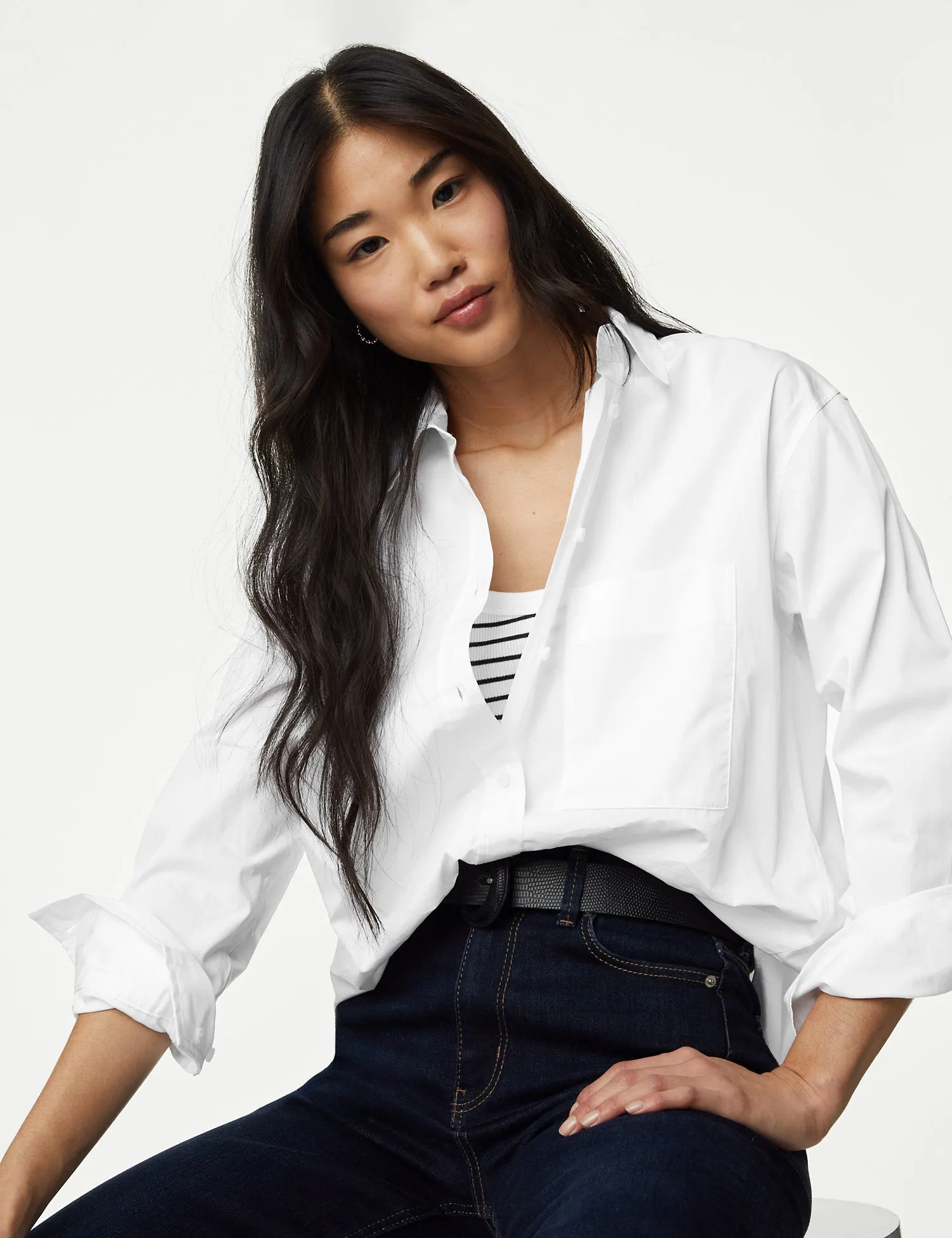 Pure Cotton Oversized Shirt