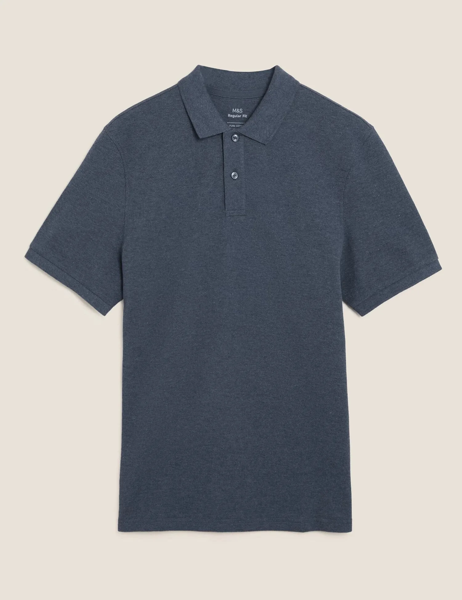 Pure Cotton Pique Polo Shirt