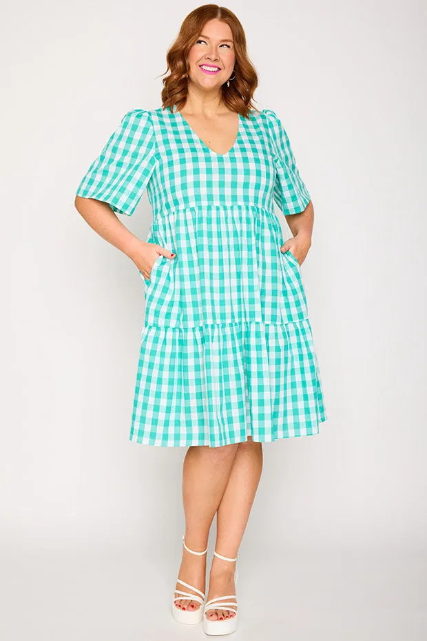 Rachelle Jade Gingham Dress