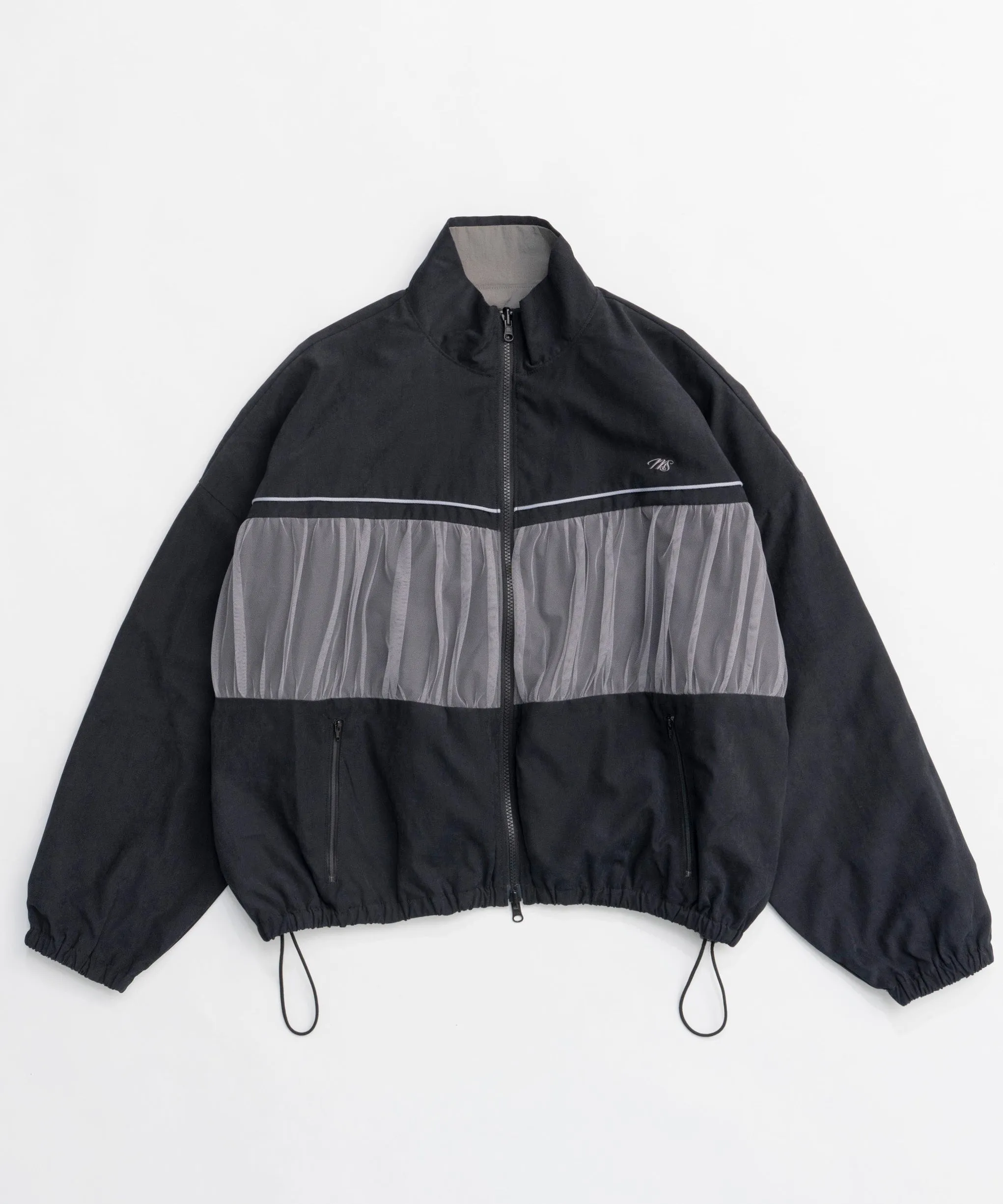 Reversible Tulle Docking Track Jacket