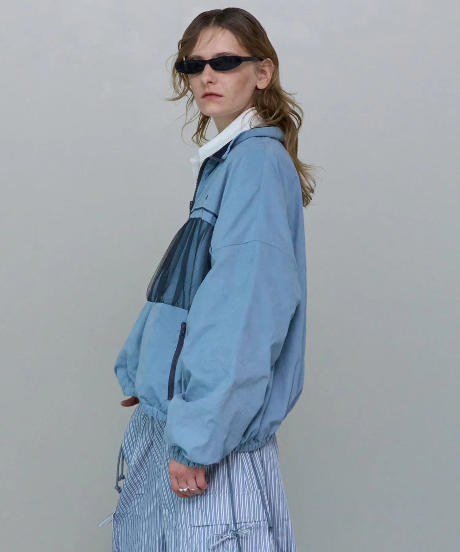 Reversible Tulle Docking Track Jacket