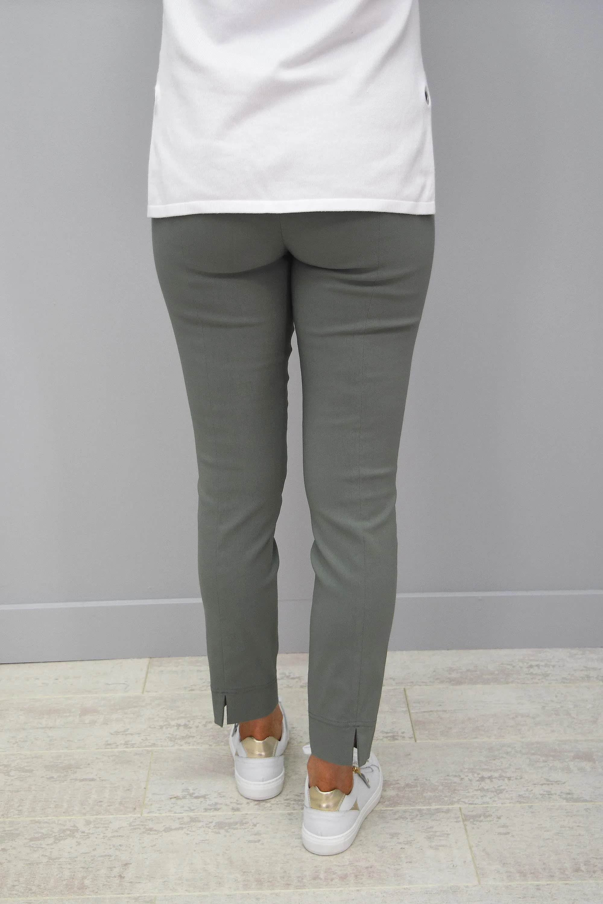 Robell Rose 09 Army Green Trousers - 51527 5499 881