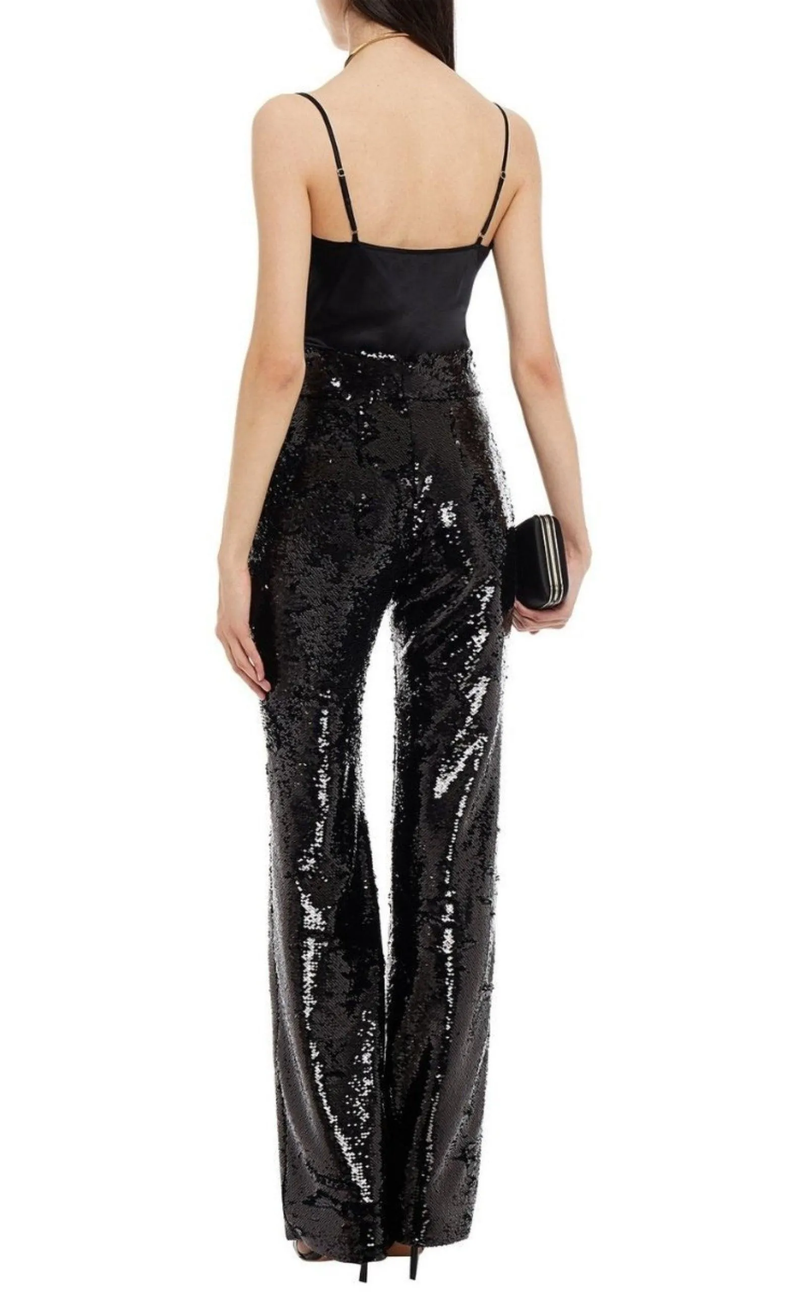 Sequinned Straight Leg Pants